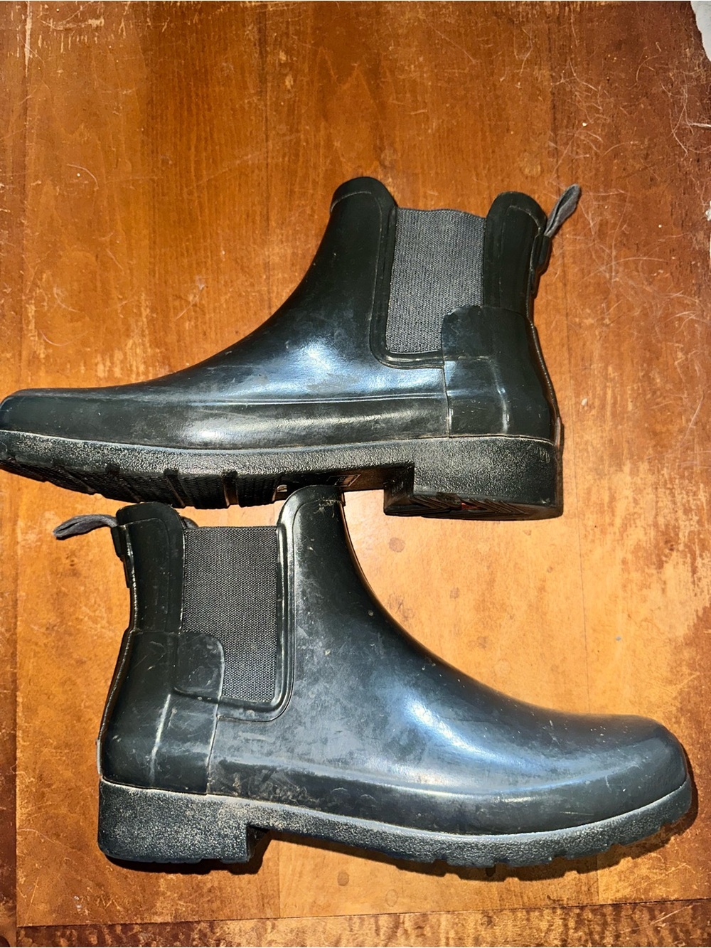 Hunter Women's Black Chelsea Rain Boot Ankle Booties